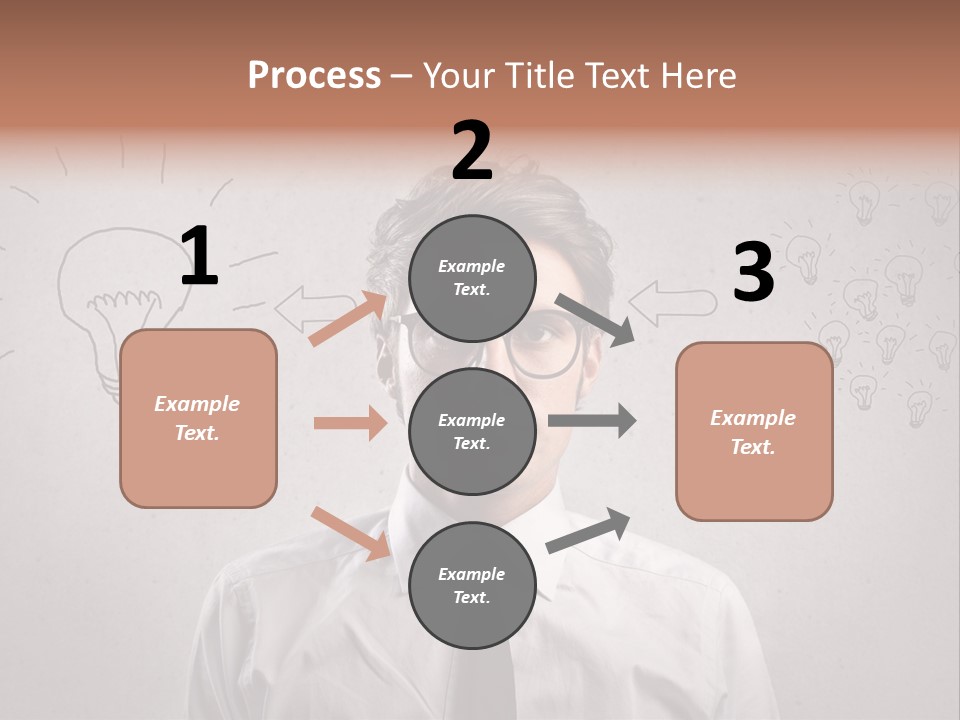 Career Copy Space Face PowerPoint Template
