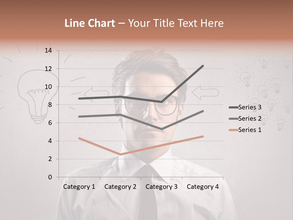 Career Copy Space Face PowerPoint Template