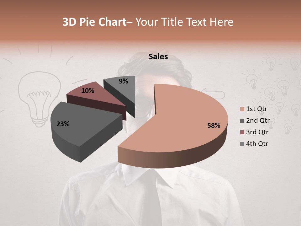 Career Copy Space Face PowerPoint Template