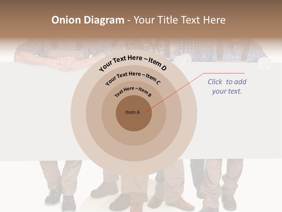 A Group Of Men In Hard Hats Holding A Sign PowerPoint Template