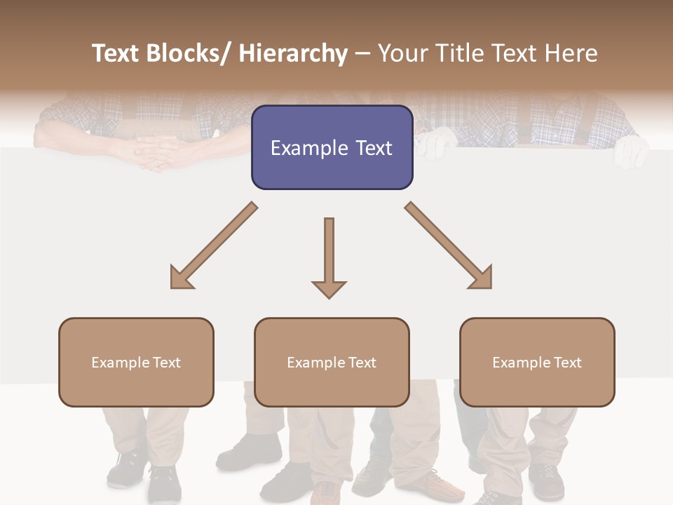A Group Of Men In Hard Hats Holding A Sign PowerPoint Template