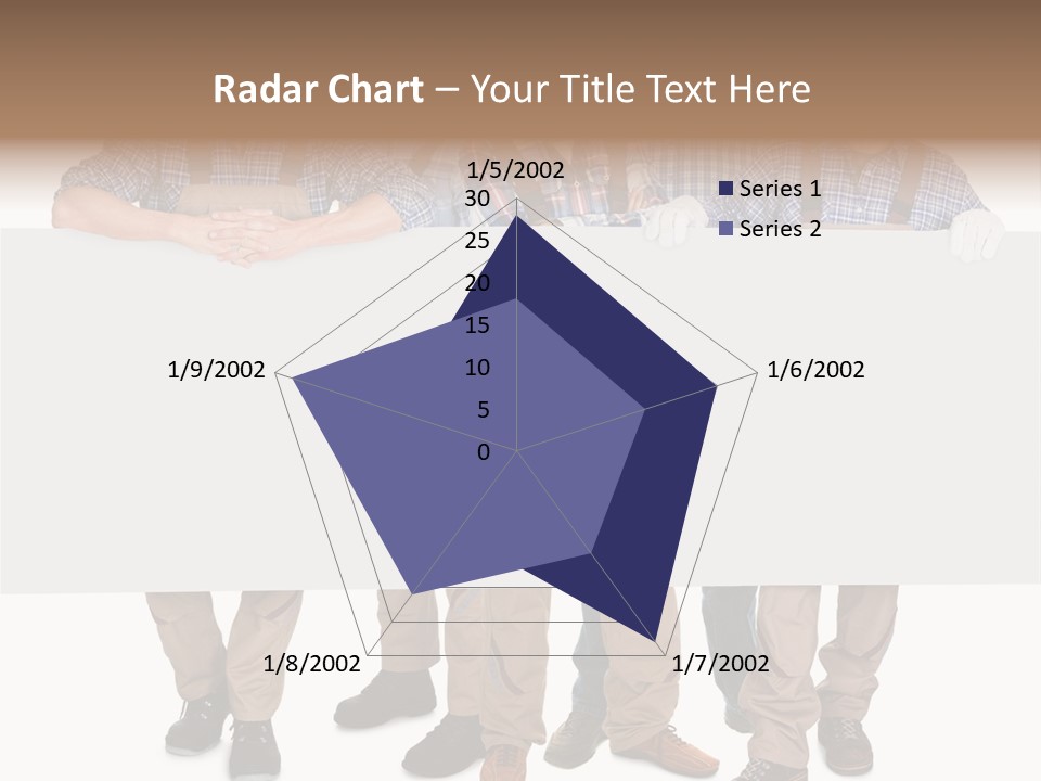 A Group Of Men In Hard Hats Holding A Sign PowerPoint Template
