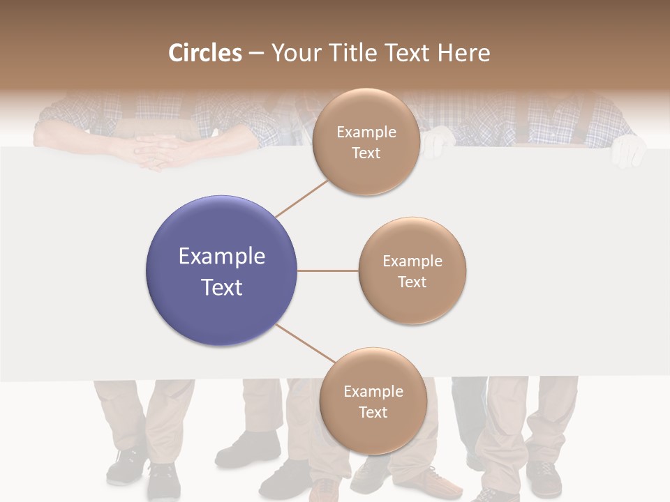 A Group Of Men In Hard Hats Holding A Sign PowerPoint Template