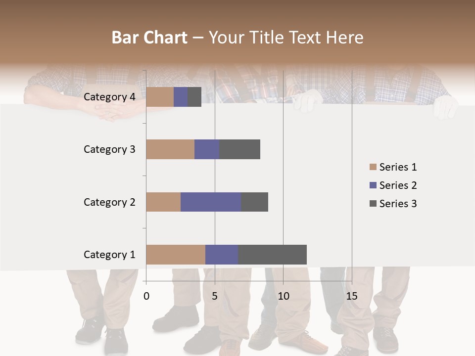 A Group Of Men In Hard Hats Holding A Sign PowerPoint Template