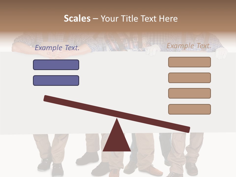 A Group Of Men In Hard Hats Holding A Sign PowerPoint Template