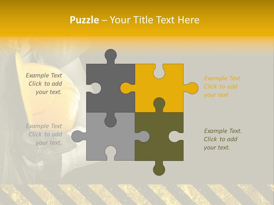 Osh Worker Texture PowerPoint Template