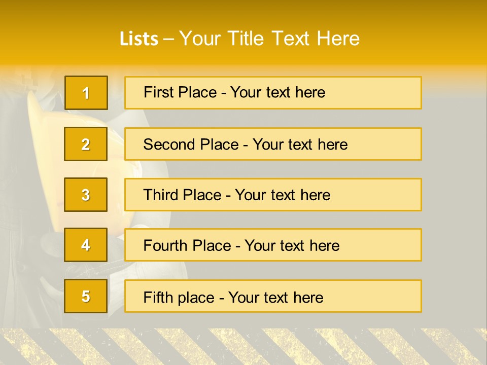 Osh Worker Texture PowerPoint Template