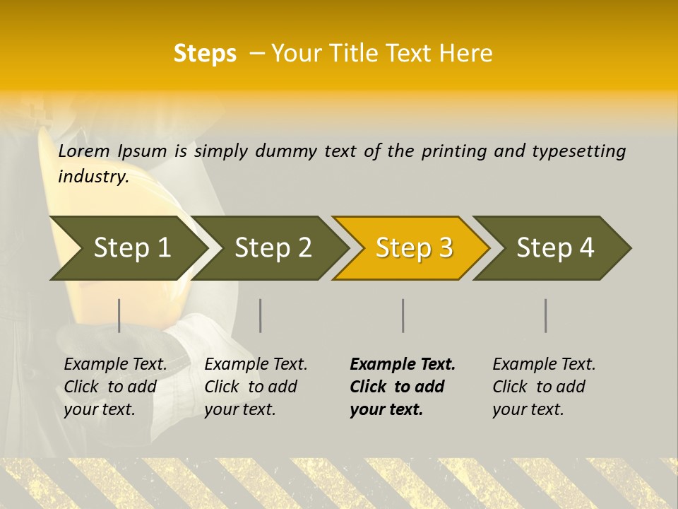 Osh Worker Texture PowerPoint Template