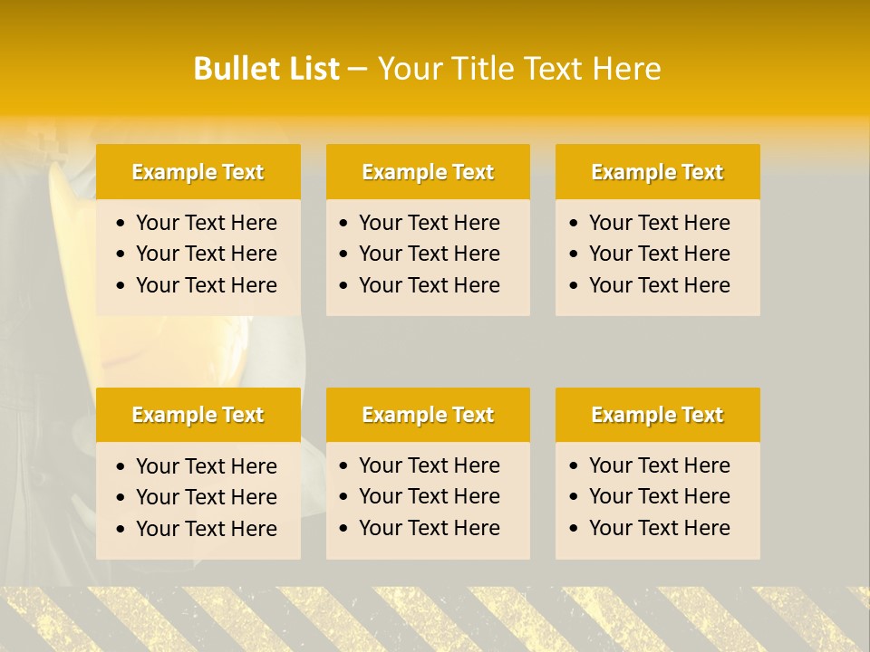 Osh Worker Texture PowerPoint Template