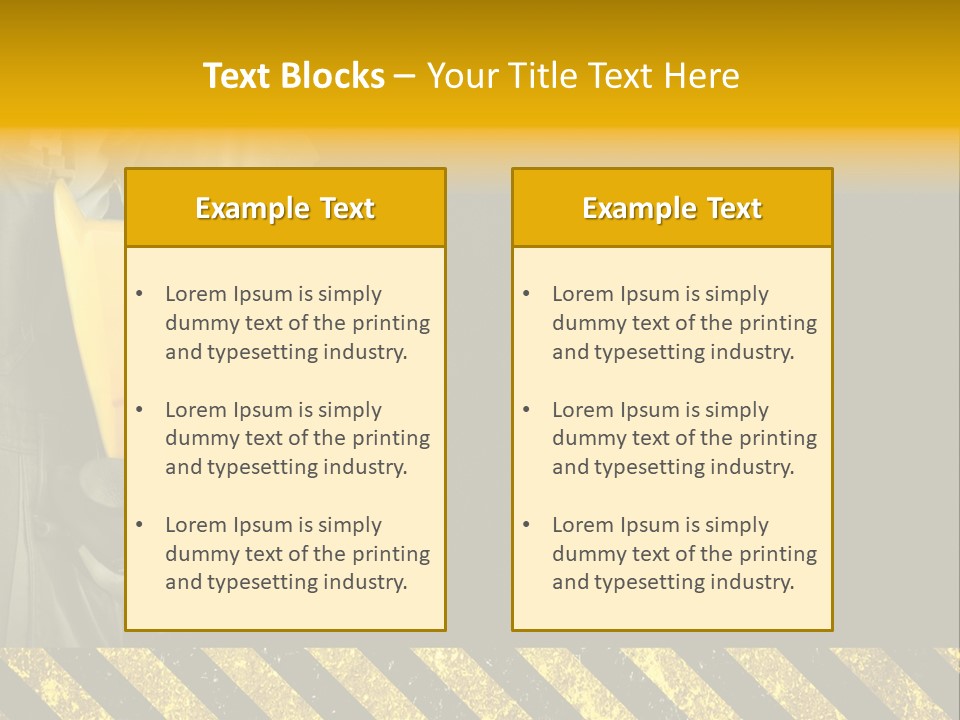 Osh Worker Texture PowerPoint Template