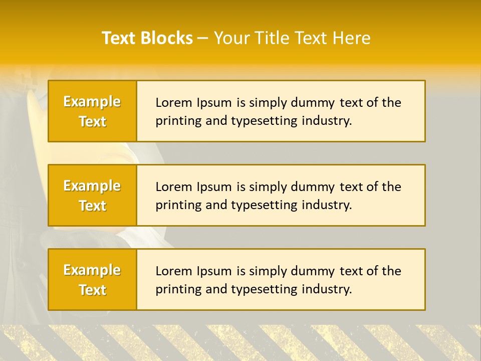 Osh Worker Texture PowerPoint Template