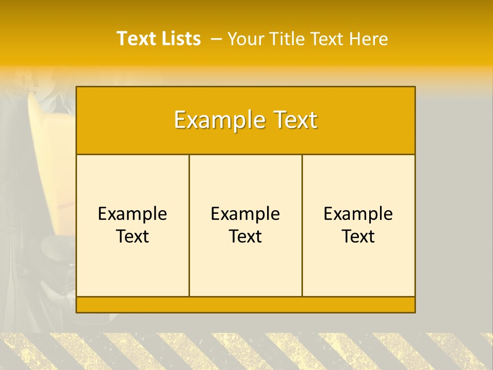 Osh Worker Texture PowerPoint Template