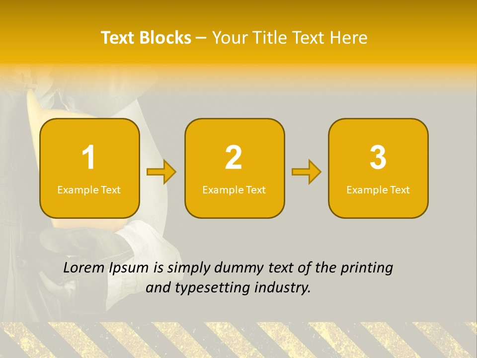 Osh Worker Texture PowerPoint Template