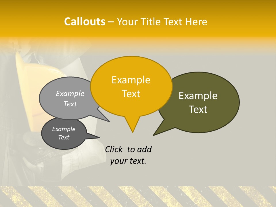 Osh Worker Texture PowerPoint Template