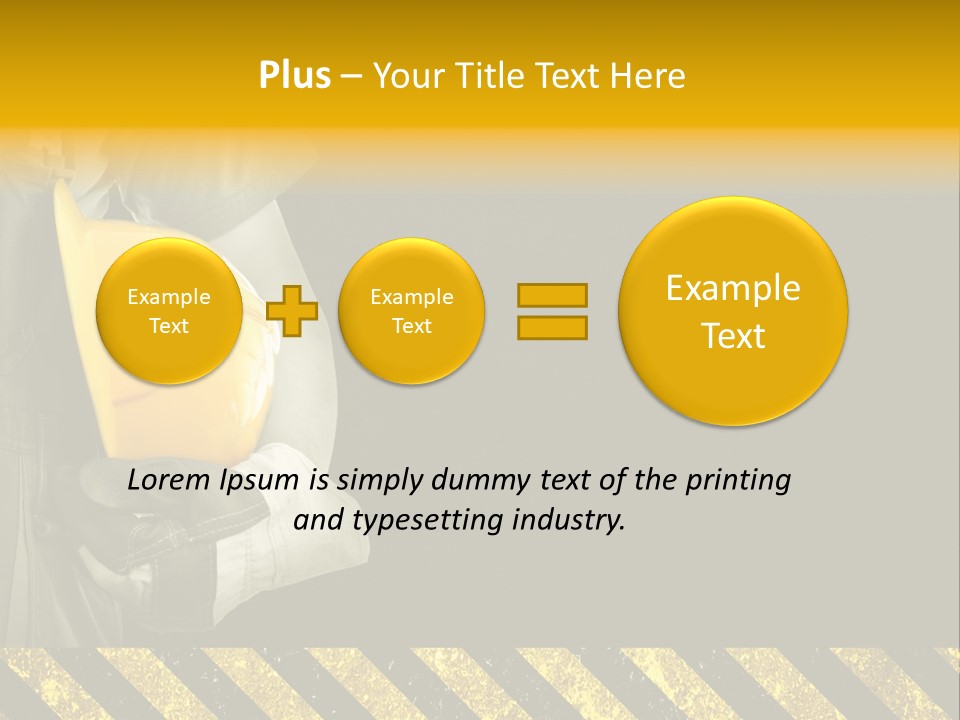 Osh Worker Texture PowerPoint Template