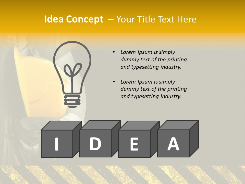 Osh Worker Texture PowerPoint Template