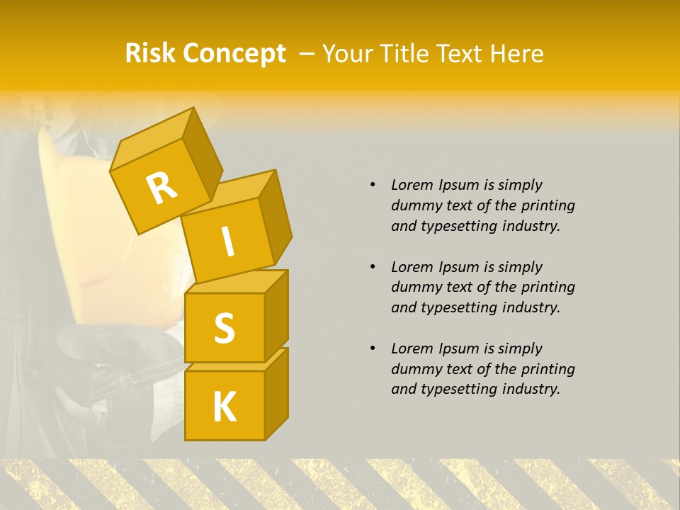 Osh Worker Texture PowerPoint Template