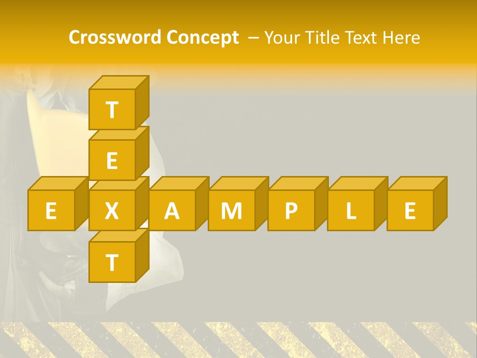 Osh Worker Texture PowerPoint Template