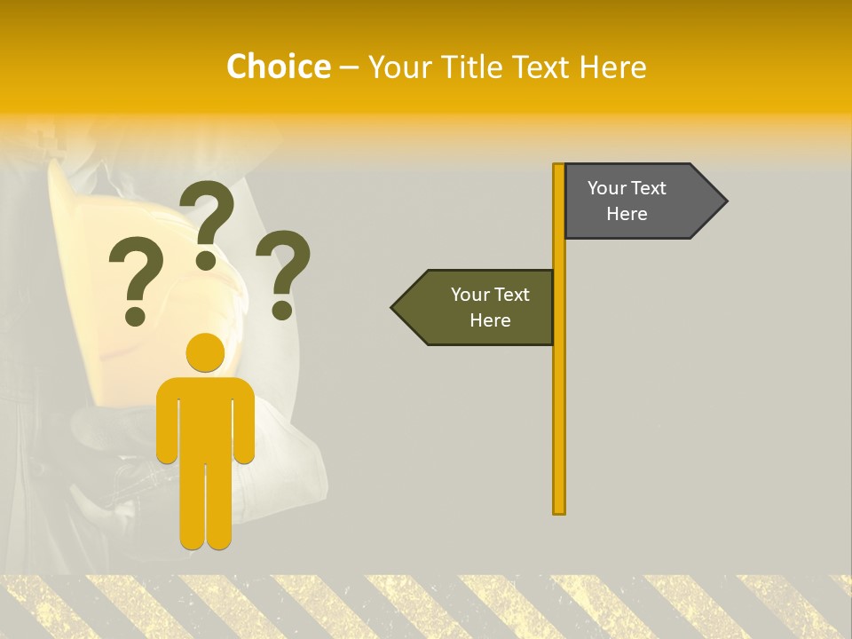 Osh Worker Texture PowerPoint Template