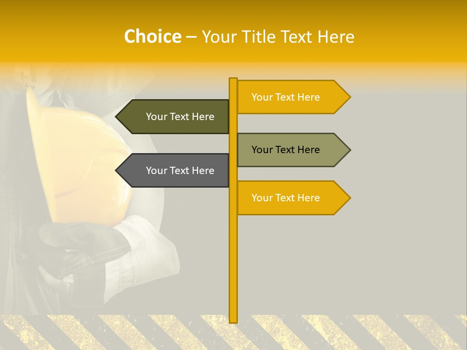 Osh Worker Texture PowerPoint Template