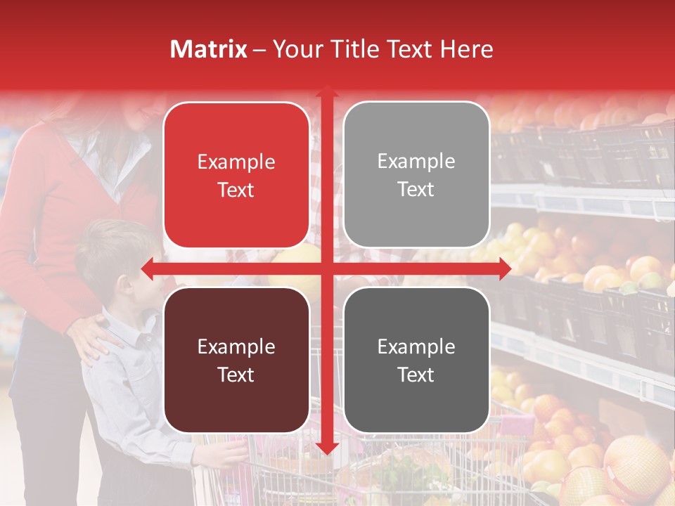 Woman People Marketplace PowerPoint Template