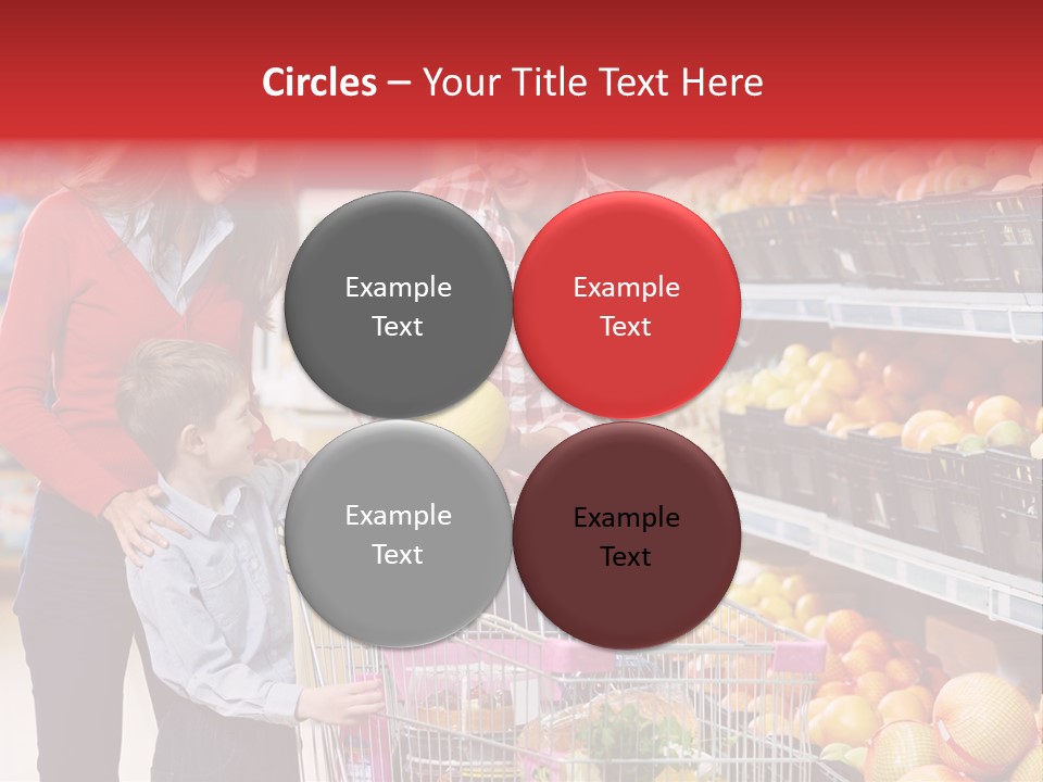 Woman People Marketplace PowerPoint Template