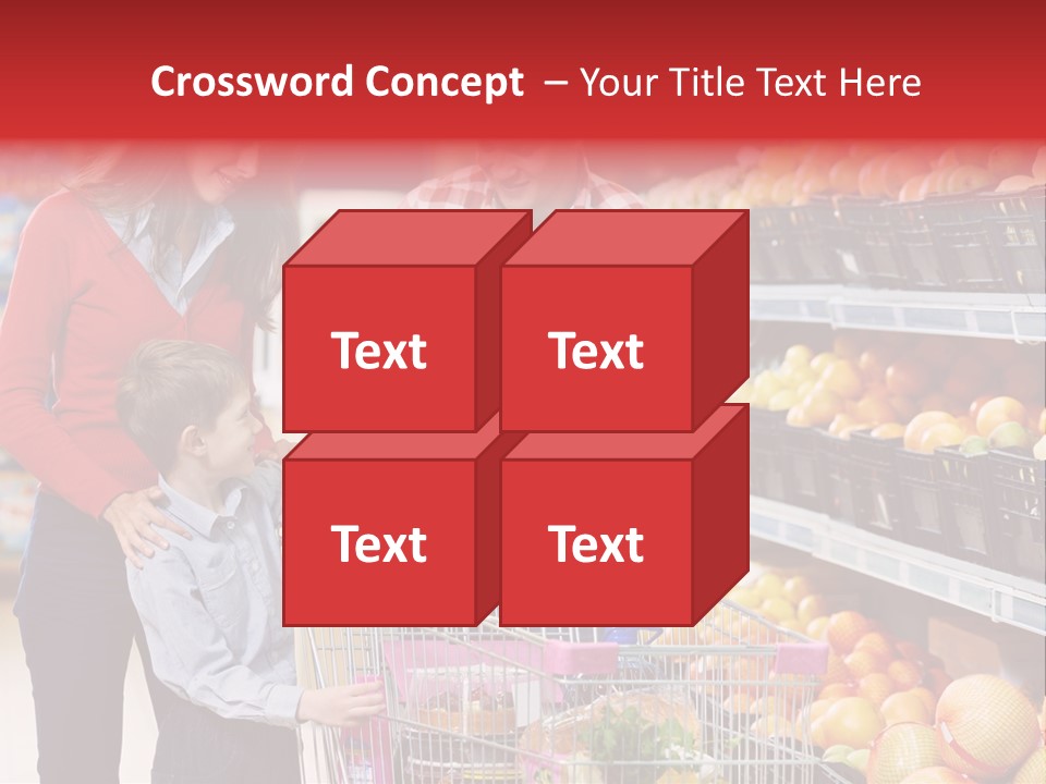 Woman People Marketplace PowerPoint Template