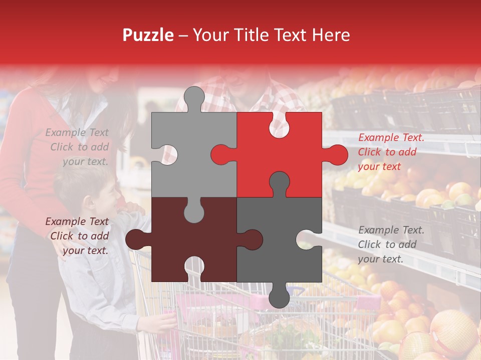 Woman People Marketplace PowerPoint Template