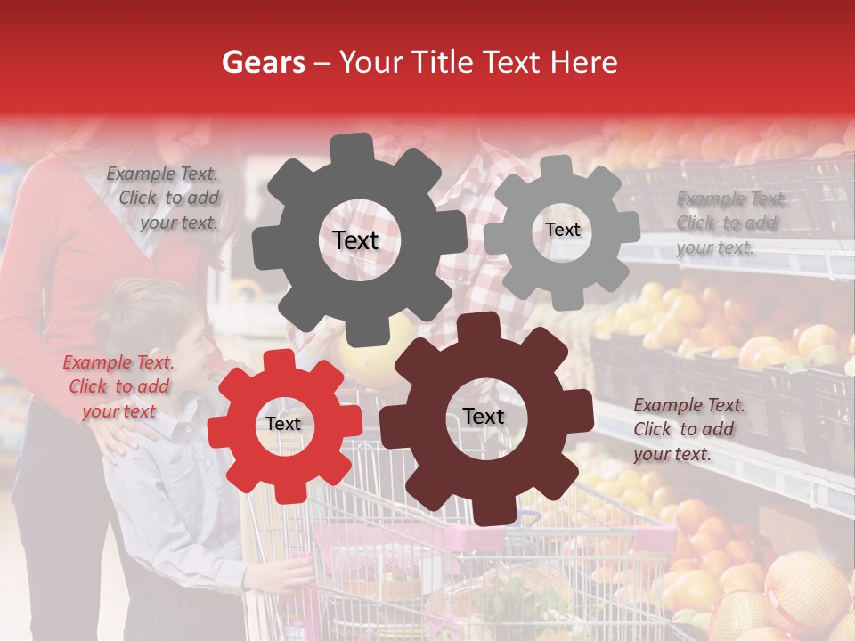 Woman People Marketplace PowerPoint Template