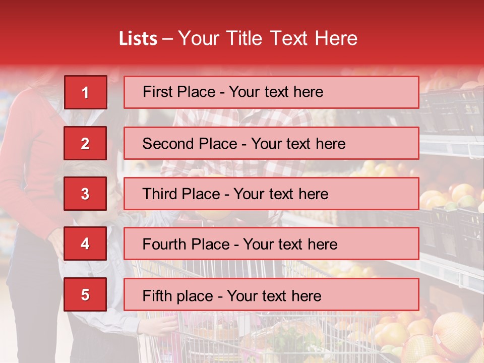 Woman People Marketplace PowerPoint Template