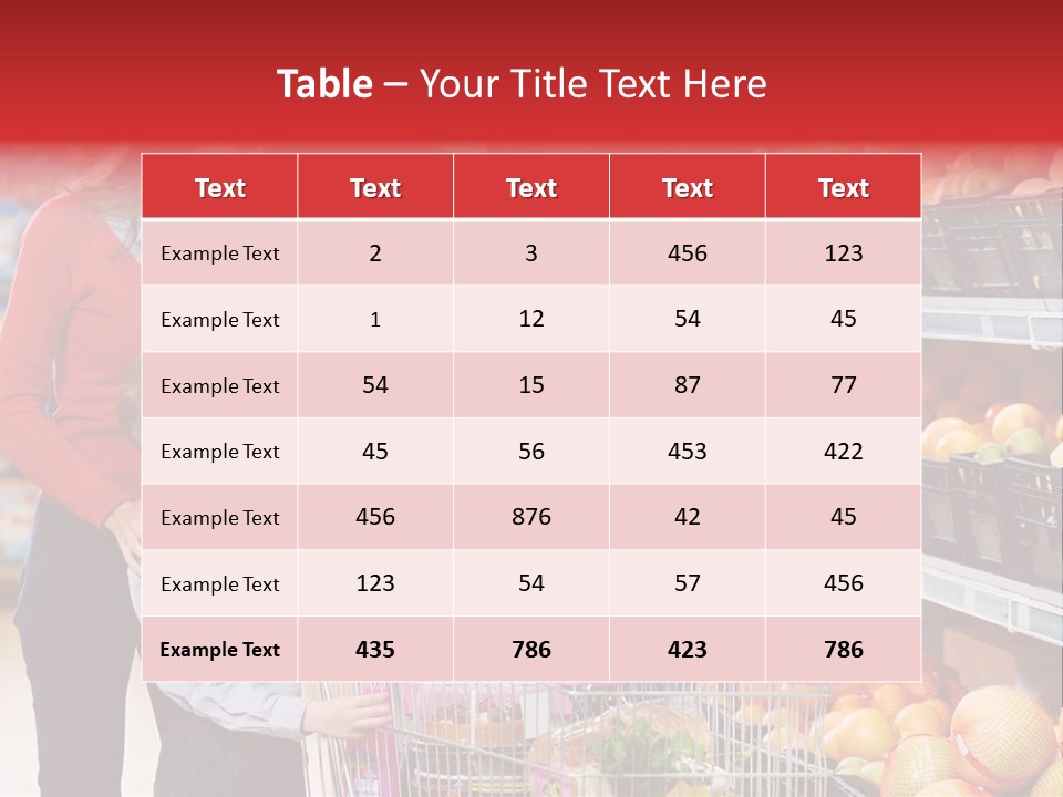 Woman People Marketplace PowerPoint Template