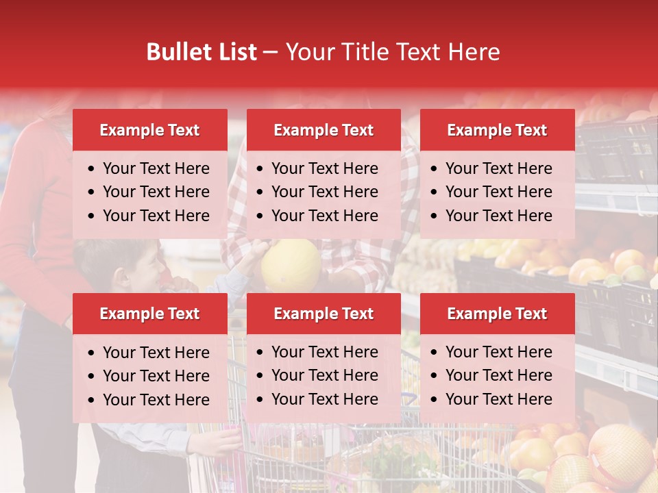 Woman People Marketplace PowerPoint Template