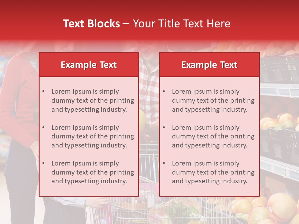 Woman People Marketplace PowerPoint Template