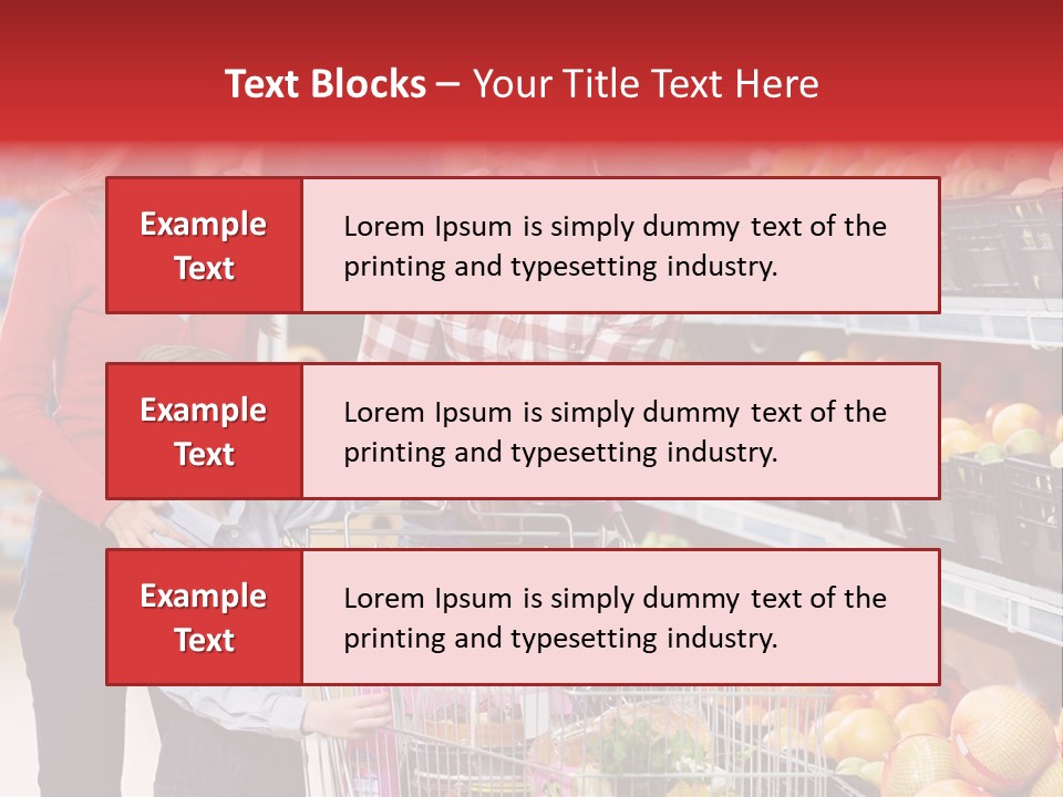 Woman People Marketplace PowerPoint Template