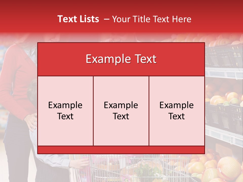 Woman People Marketplace PowerPoint Template