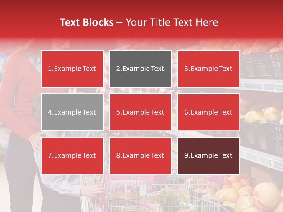 Woman People Marketplace PowerPoint Template