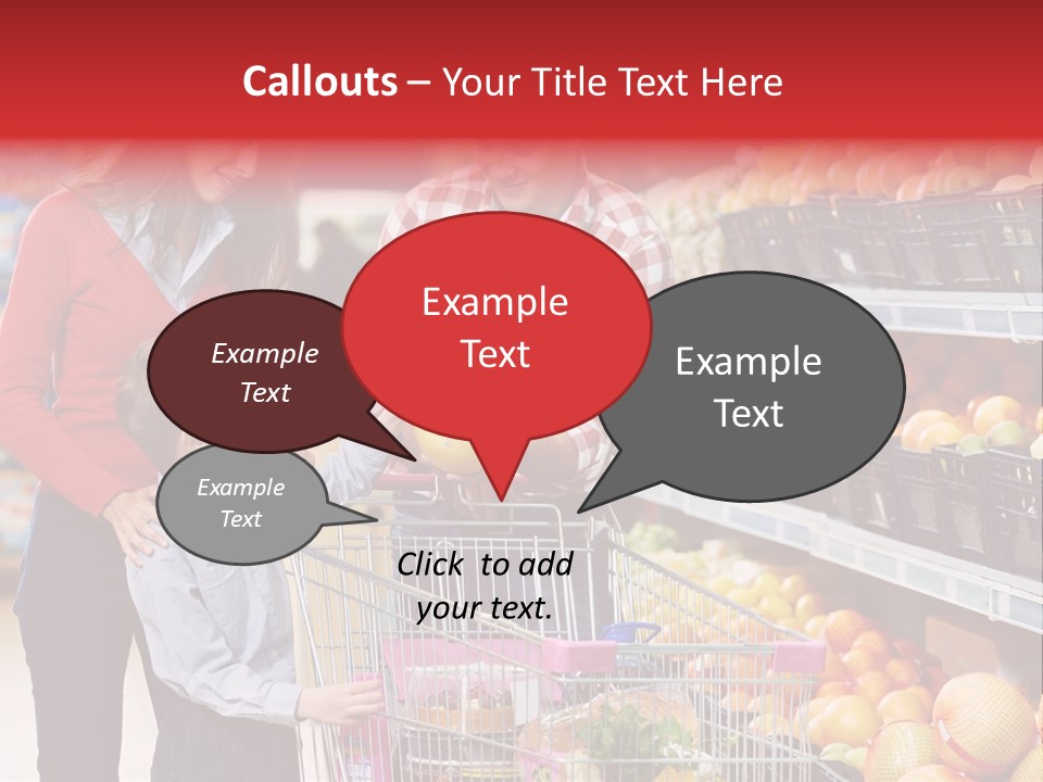 Woman People Marketplace PowerPoint Template