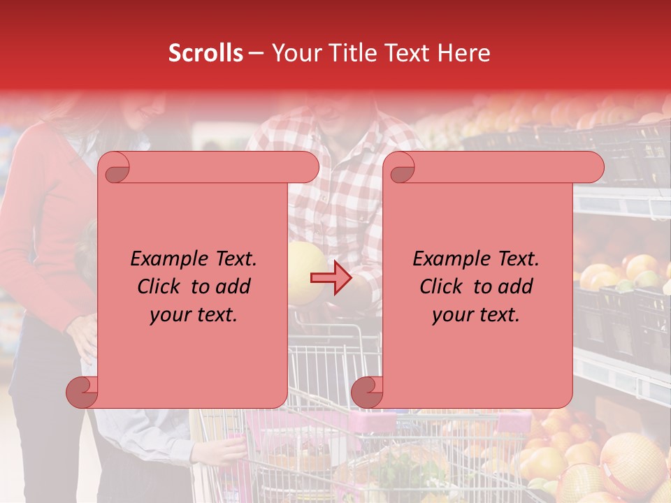 Woman People Marketplace PowerPoint Template