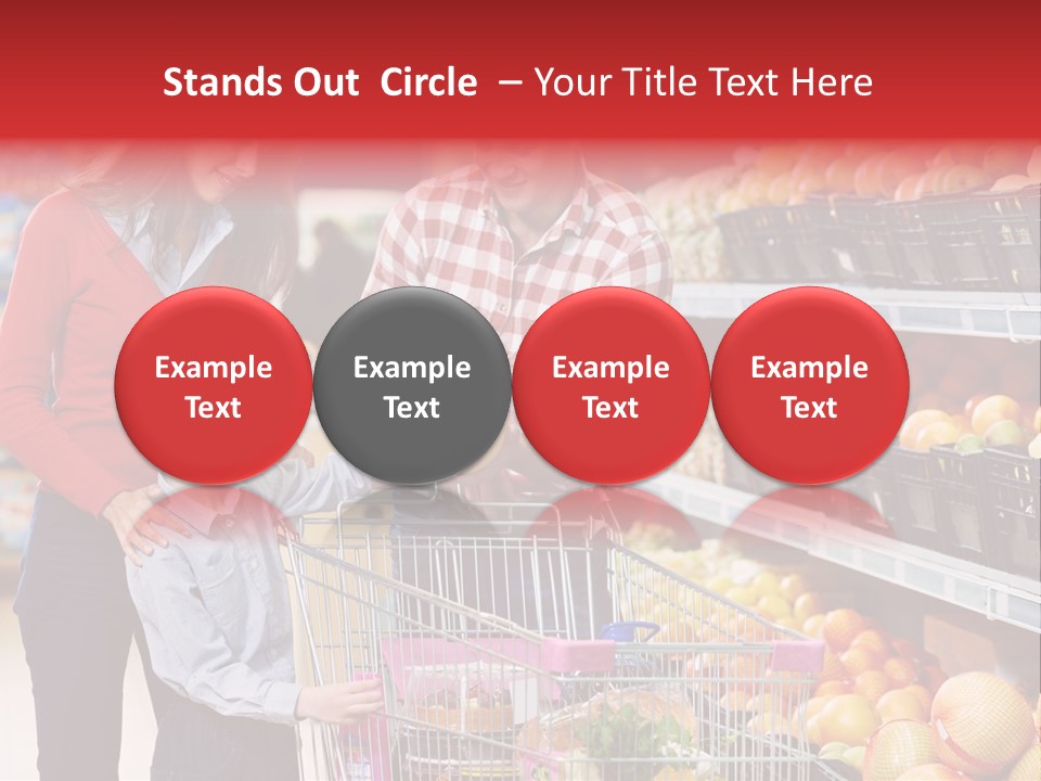 Woman People Marketplace PowerPoint Template