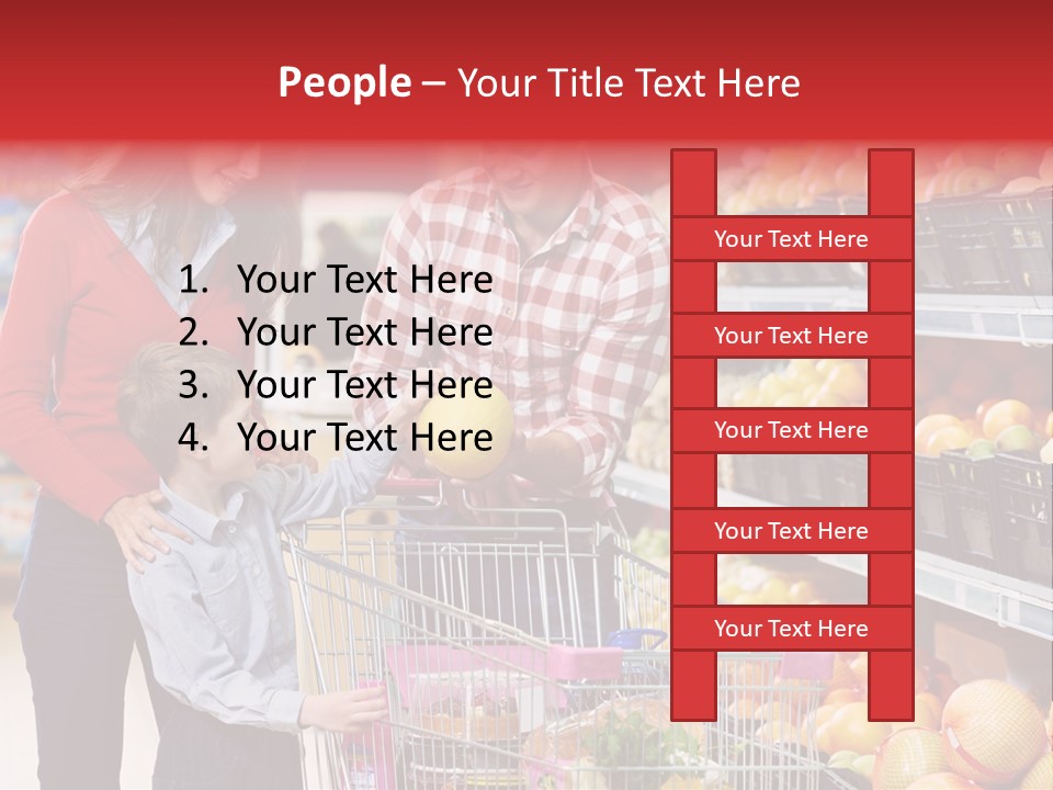 Woman People Marketplace PowerPoint Template