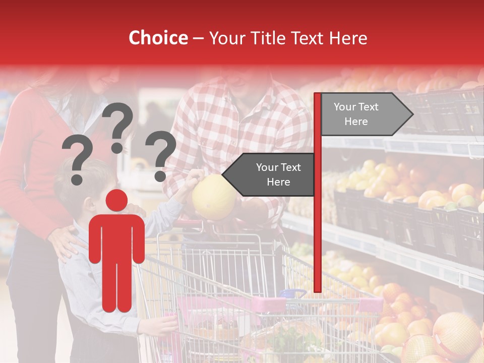 Woman People Marketplace PowerPoint Template