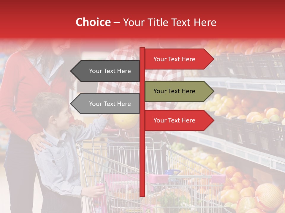 Woman People Marketplace PowerPoint Template