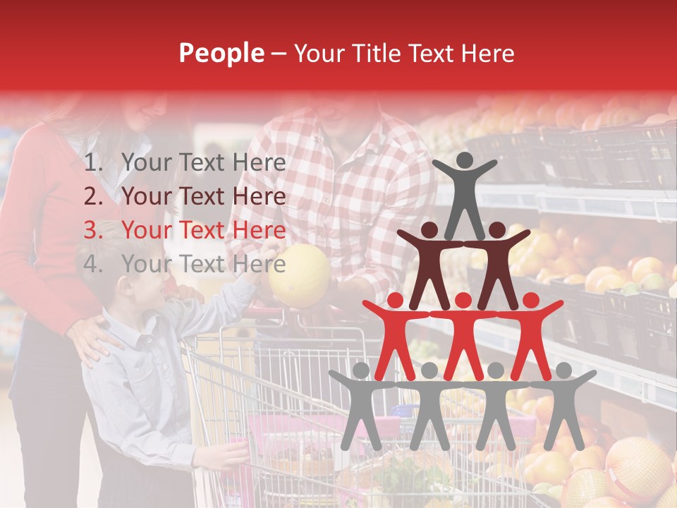 Woman People Marketplace PowerPoint Template