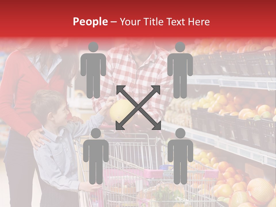 Woman People Marketplace PowerPoint Template