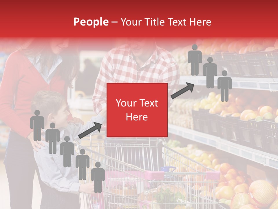 Woman People Marketplace PowerPoint Template