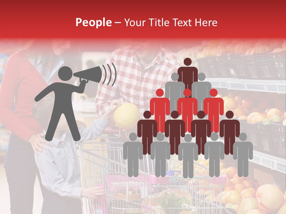 Woman People Marketplace PowerPoint Template