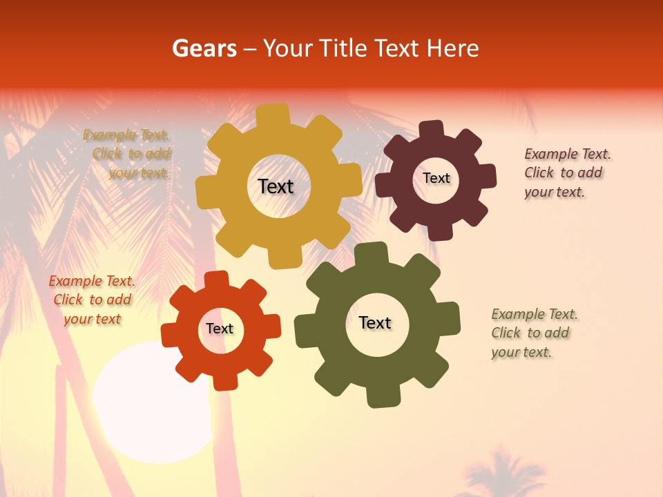 Backgrounds Over Starry PowerPoint Template