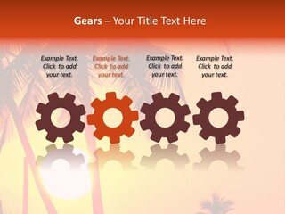 Backgrounds Over Starry PowerPoint Template