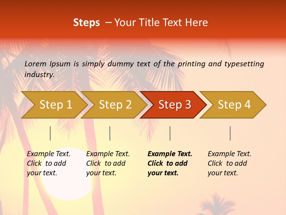 Backgrounds Over Starry PowerPoint Template