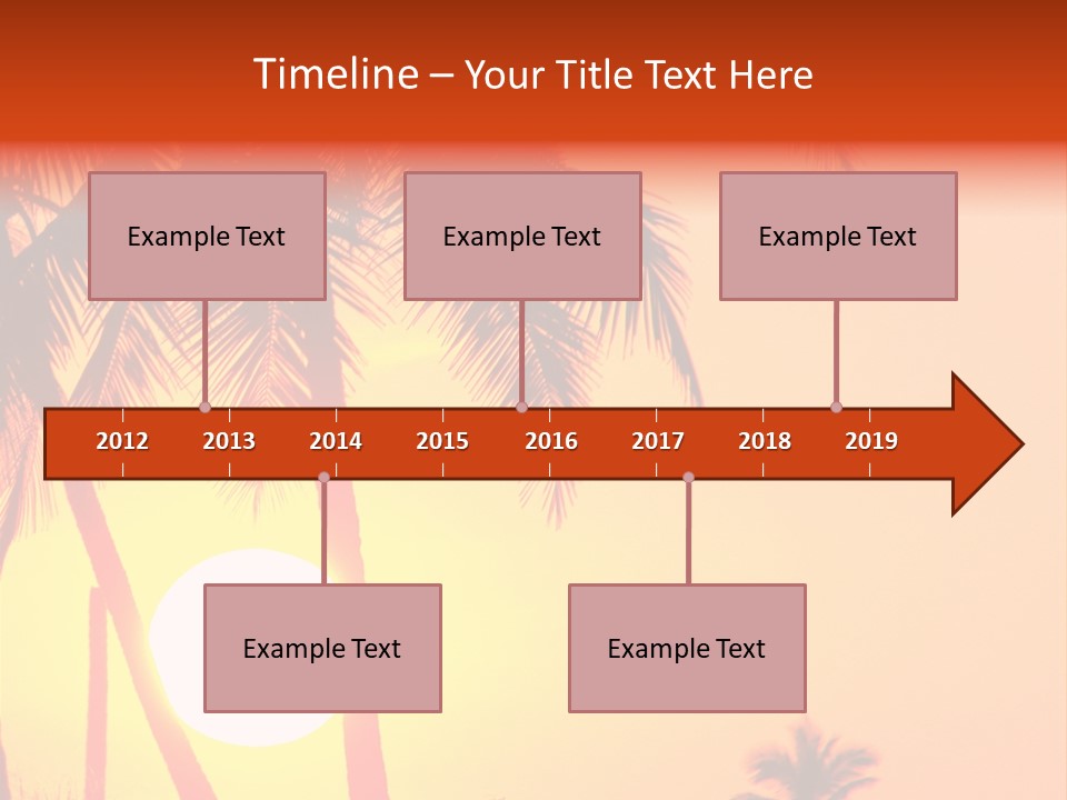 Backgrounds Over Starry PowerPoint Template
